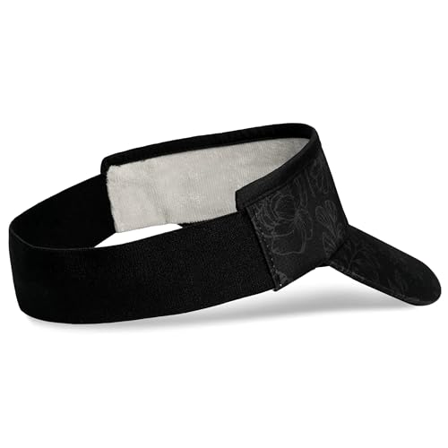 Headsweats Unisex Adult Lightweight Performance Running Sun Visor - color: Black/Floral