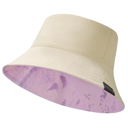 UPF 50+ Reversible Sun Hat - color: Beige/Pink Camo, size: Medium