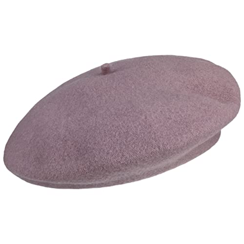 Women's Beret Cashmere Wool French Hat Made in EU Women Autumn Winter - color: Oldrose, size: 6 7/8