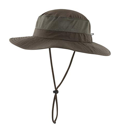 Home Prefer Outdoor UPF50+ Mesh Sun Hat Wide Brim Fishing Hat with Neck Flap Sun Hat for Men Women - color: Army Green