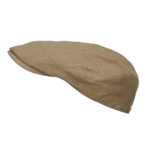 e4Hats.com Men's Linen Summer Ivy Cap - color: Khaki, size: XX-Large-3X-Large