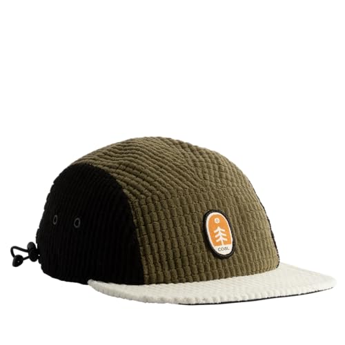 Coal Canyon Grid Fleece 5 Panel Cap - Low Profile - color: Olive