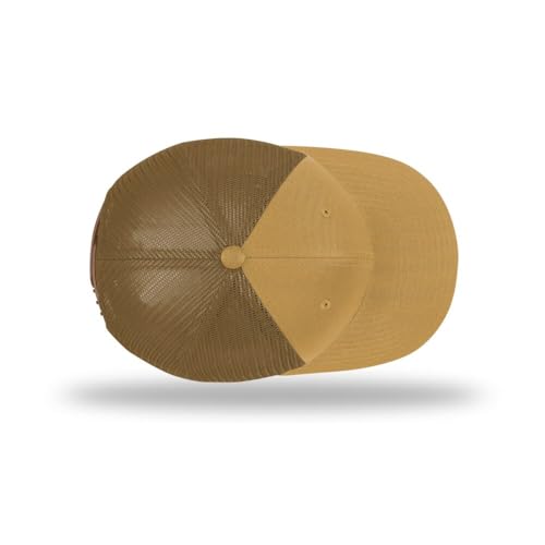 Richardson 112 Classic Six-Panel Adjustable Snapback Trucker Cap - color: Amber Gold