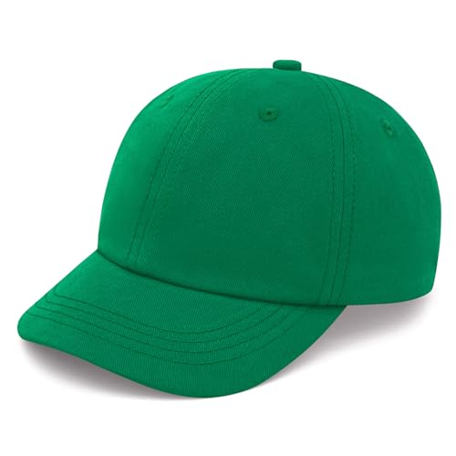 qikqik Baby Baseball Cap Toddler Baseball Hat Baby Ball Cap Toddler Hats for Boys Girls Cotton Infant Caps Kids Trucker Hat - color: Grass Green, size: 2-6 Years