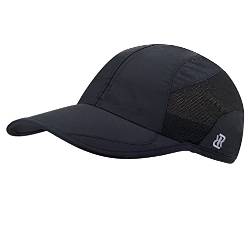 Quick Dry Running Cap for Men, Women - color: Black