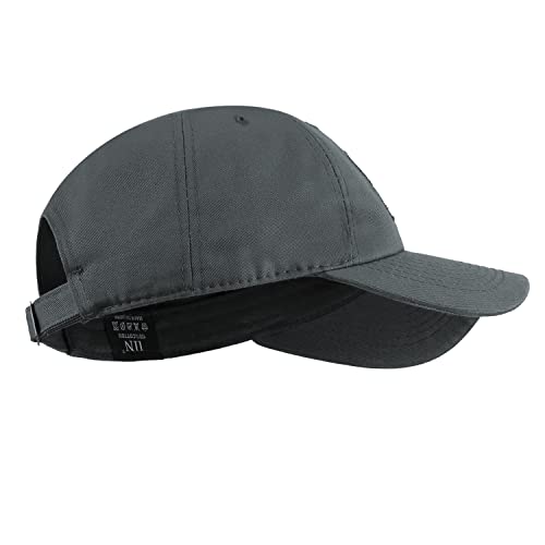 IIN American Flag Baseball Cap for Men Women Low Profile USA Army Tactical Operator Military Plain Dad Hat - color: Dark Gray