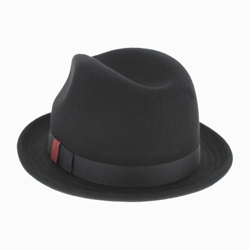 Hats in the Belfry Paine Stingy Brim Fedora - color: Black, size: Medium