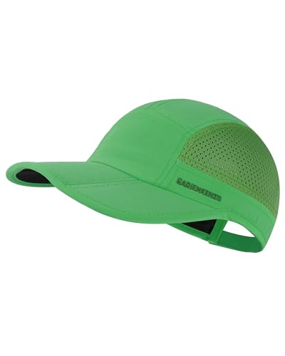 GADIEMKENSD Mens Folding Outdoor Hat Long Brim UPF 50+ Sun Protection - color: Folding Dark Green