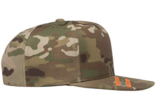 6-Panel Structured Flat Visor Classic Snapback (6089) - color: Multicam