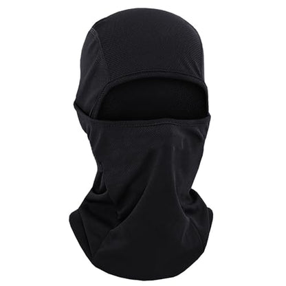TOPTIE Mesh Balaclava with Hinge Design, Breathable Helmet Liner - color: Black
