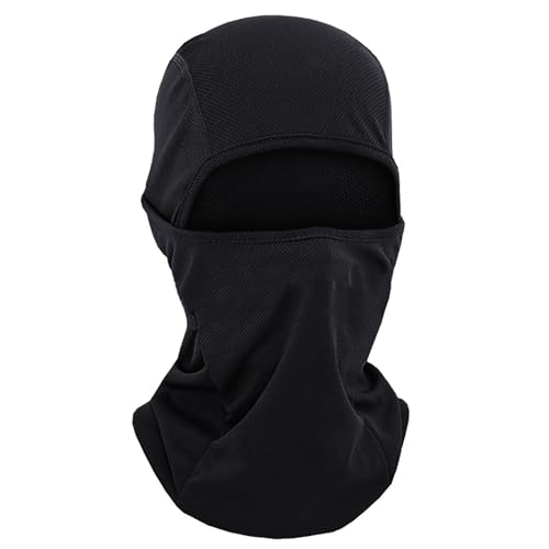 TOPTIE Mesh Balaclava with Hinge Design, Breathable Helmet Liner - color: Black