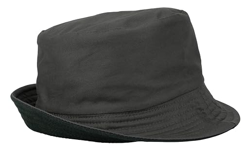 Gelante Reversible Bucket Hat for Men and Women - Cotton, Outdoor Sun Protection Bucket Hats. - color: Dark Gray/Black