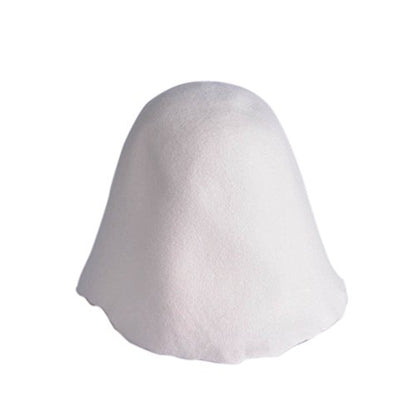 Wool Felt Cone Cloche Hood Millinery Hats Fascinators Block Base Body B107 - color: #2 Ivory