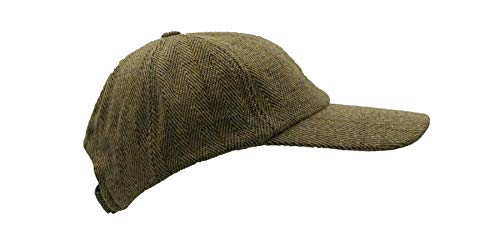 Walker and Hawkes Derby Tweed Shoulden Baseball Cap - color: Light Sage