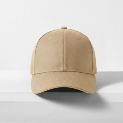 2-Pack Classic Structured Baseball Cap Adjustable Snapback Ball Caps - color: Khaki