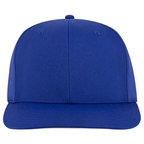 Ashen Fane Polyester Pro Style Structured High Profile Semi-Curved Bill Adjustable Snapback Hat - color: 6p - Royal