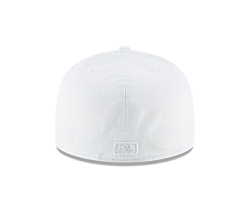 New Era Mens New York Yankees MLB Authentic Collection 59FIFTY Cap, Adult, Scarlet - color: White, size: 7