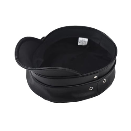 Women's PU Leather Strap Design On Front Fiddler Cap Newsboy Hat Beret Hat Gatsby Hat
