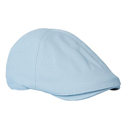 WITHMOONS Flat Cap Cabbie Hat Gatsby Golf Ivy Irish Newsboy Cotton SL31218 - color: Skyblue