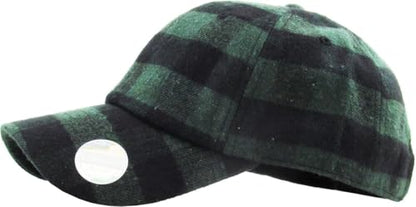 Lumberjack Plaid Aviator Trapper Hat Trooper Ear Flaps Ushanka Eskimo Cold - color: Dark Green Black Plaid