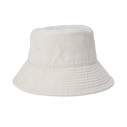 Amazon Essentials Women's Washed Cotton Bucket Hat - color: Ecru, size: Small-Medium