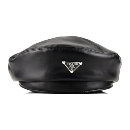 Womens Newsboy Cap French Fashion Hats Summer Cabbie Baker Boy Hat for Fall Beret Cap - color: T2-beret-black