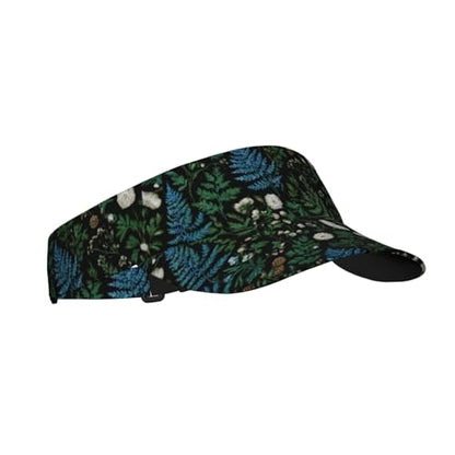 Unisex Adjustable Sports Sun Visor - color: Wild Plants