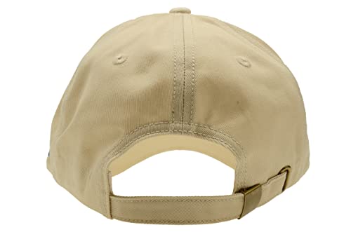 XXL Baseball Cap for Big Heads 23.6"-26.8" Adjustable Cotton Dad Hat - color: Khaki