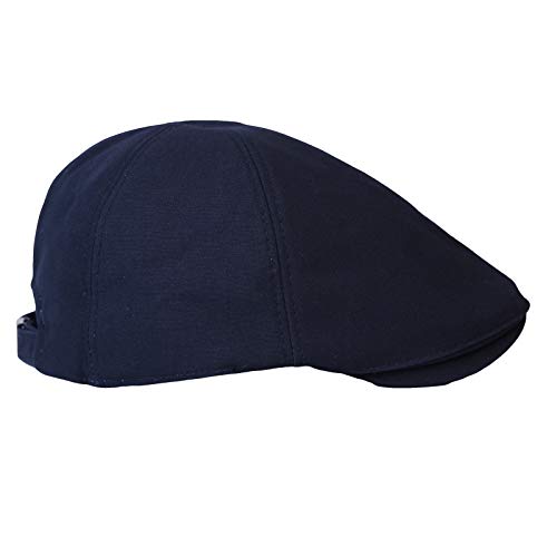 WITHMOONS Flat Cap Cabbie Hat Gatsby Golf Ivy Irish Newsboy Cotton SL31218 - color: Navy