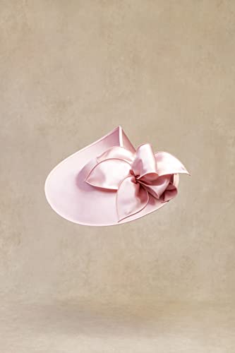 BABEYOND Derby Fascinators Hats for Women Wide Brim Tea Party Flower Hat - color: Pink