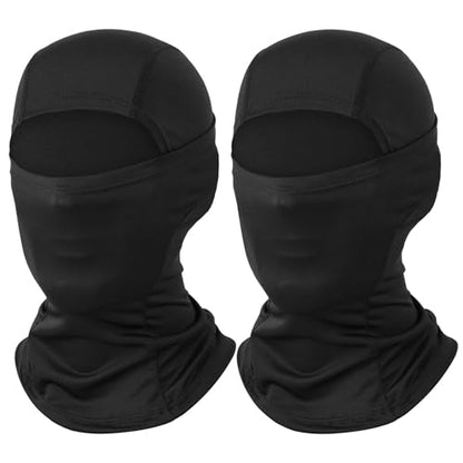 Ski Mask Balaclava Motorcycle Summer Face Mask Shiesty Mask for Men Women - color: A Black + Black