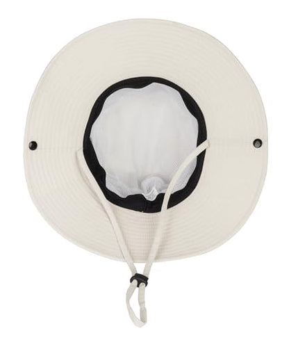 Kids Sun Hat with UV Protection Beach Bucket hat Safari Boonie Cap - color: Beige # Ab
