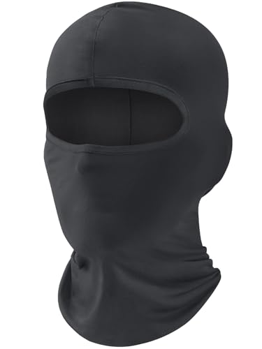 Fuinloth Balaclava Ski Mask, Motorcycle Summer Thin Cooling UV Protection - color: Dark Gray