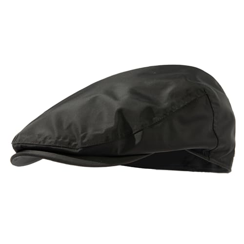 TOP-EX UPF 50+ Waterproof Newsboy Flat Cap for Men, XL/XXL - color: Black_616 (Waterproof), size: Medium-Large
