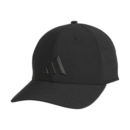 adidas Men's Gameday Stretch Fit Hat - color: Black/Black/5, size: Small-Medium