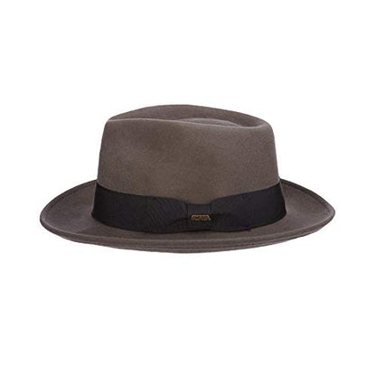 Scala Classico Men's Crushable Wool Felt Fedora - color: Grey, size: X-Large