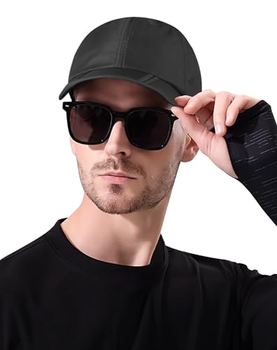 Sumolux Waterproof Baseball Cap Men Women Sun Hat Quick-Drying - color: Black, size: One Size
