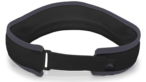 Pacific Headwear Unisex Adult Pacific Headwear Lite Allsport Active Visor - color: Black/Graphite