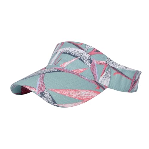 ZLYC Print Sports Sun Visors for Women Girls - color: Light Blue