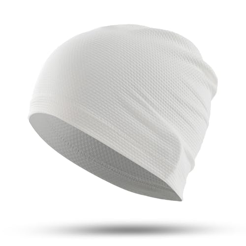WTACTFUL Cooling Breathable Skull Cap Men Women, Sweat Wicking 1-2-4 Pack - color: 1 Piece - White