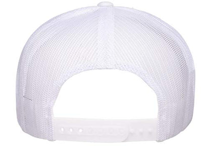 Yupoong Yp Classics Retro Trucker Cap - color: White, size: One Size, style: Yp Classics Classic Trucker Cap