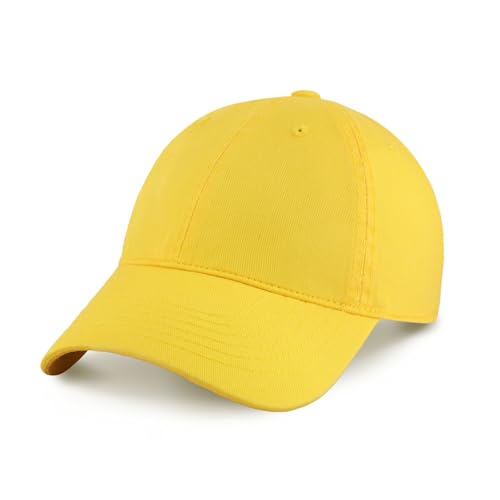 CHOK.LIDS Everyday Premium Cotton Dad Hat Adjustable Baseball Cap Unisex - color: Happy Lemon
