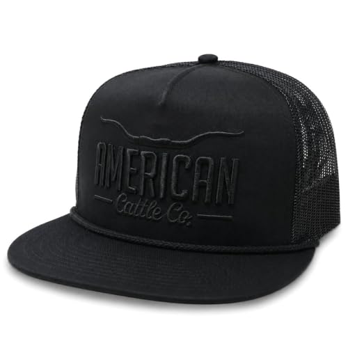 Longhorn Adjustable Snapback Western Hat - color: Black
