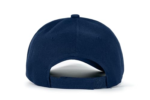 Edoneery Baseball Cap for Men and Women, Low Profile Washed Cotton Dad Hat - color: Blue