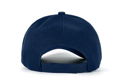 Edoneery Baseball Cap for Men and Women, Low Profile Washed Cotton Dad Hat - color: Blue