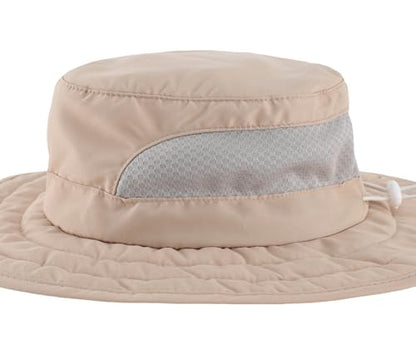 Connectyle Kids Foldable Wide Brim Sun Hat UPF 50+ Sun Protection Bucket Hats Breathable Summer Beach Hat for Boys Girls - color: Light Khaki, size: Small