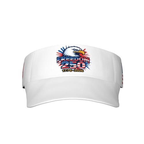 United States 250th Anniversary Hat USA Est 1776 America Patriotic Visor Cap Adjustable Sun Hat for Women Men Sports Beach - color: Black14