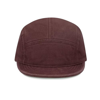 Clakllie Cotton 5 Panel Hats Hip Hop Short Brim Hats for Women Men Soft Golf Dad Hats Low Profile Trucker Cap with Adjustable - color: Cdus-bsad2514-wine Red