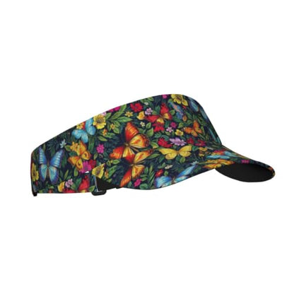 Leopard Print Sun Visor Hat Adjustable Sports Beach Cap for Men Women - color: 14