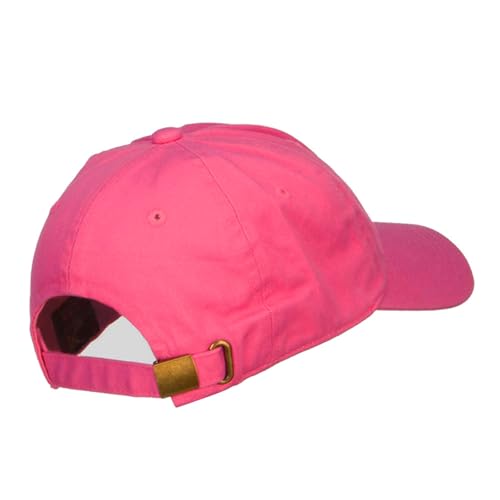 Nissi Unstructured Cotton Twill Washed Cap - color: Hot Pink